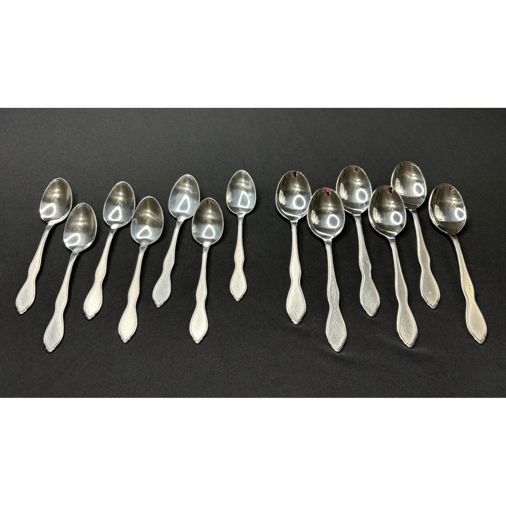 Oneida 1881 Rogers TWILIGHT Burnished Stainless Teaspoon Tablespoon Lot 13